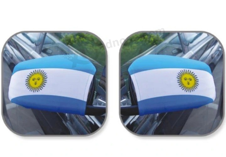 hoge kwaliteit op maat gemaakt clublogo duurzame auto spiegelkap vlag